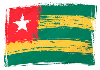 Image showing Grunge Togo flag