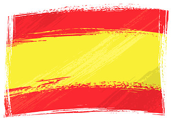 Image showing Grunge Spain flag
