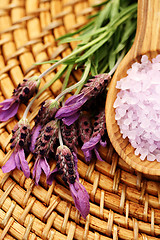 Image showing lavender bath salt