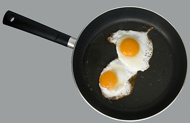 Image showing Fried eggs