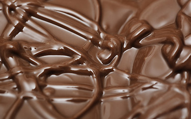 Image showing Close up photo of chocolate