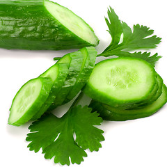 Image showing cucumber with parsley