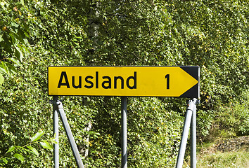 Image showing ausland