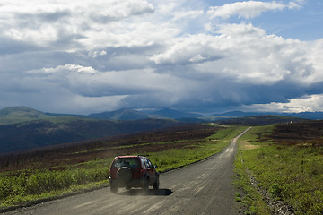 Image showing Driving in Alaska