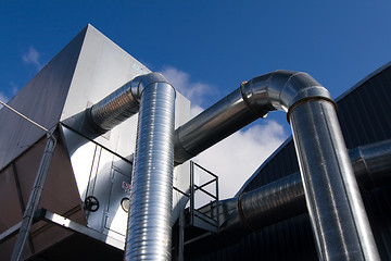 Image showing metallic ventilation ducts