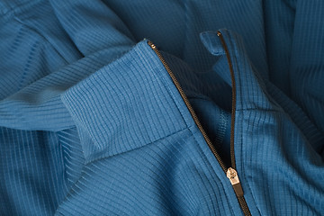 Image showing sport fleece jacket detail