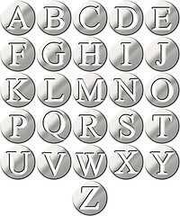 Image showing 3D Steel Framed Alphabet