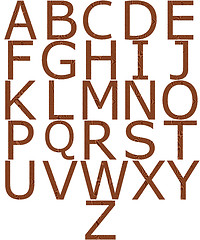 Image showing Wooden Alphabet