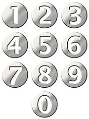 Image showing 3D Steel Framed Numbers