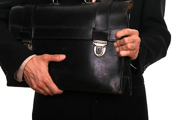 Image showing businessman suitcase