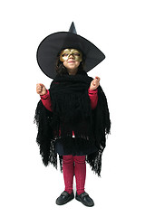 Image showing witch over white background