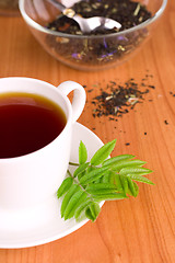 Image showing cup of black tea