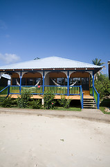 Image showing hotel cabanas beach hammocks Corn Island Nicaragua