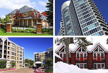 Image showing Real estate collage