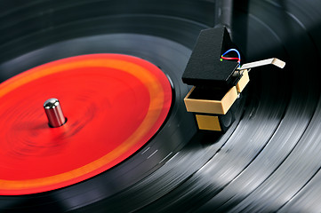 Image showing Record on turntable