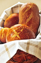 Image showing Bread in basket