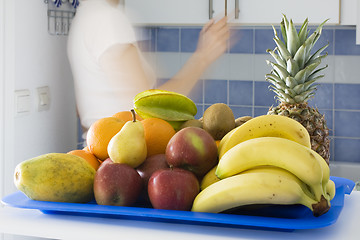 Image showing Fruits in a kitchen