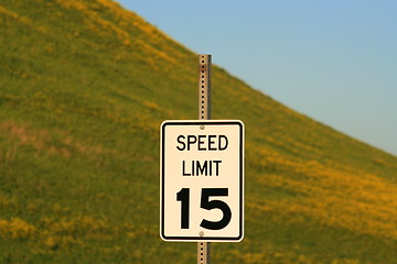 Image showing Speed Limit Road Sign