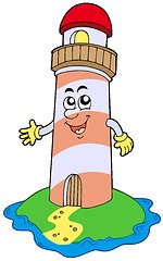 Image showing Cartoon lighthouse