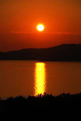 Image showing Orange sunset