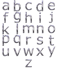 Image showing 3D Silver Alphabet