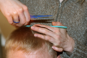 Image showing Hair cutting