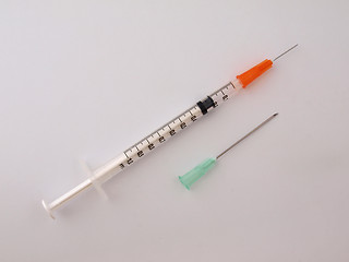 Image showing Hypodermic syringe and needle