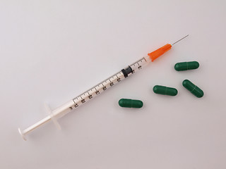 Image showing Hypodermic syringe and needle