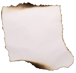 Image showing burnt paper