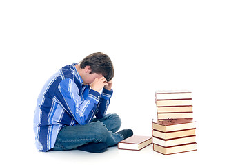 Image showing Teenager schoolboy