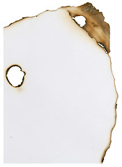 Image showing burnt paper