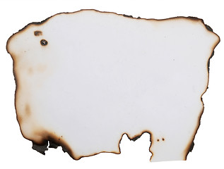 Image showing burnt paper