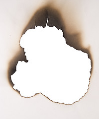Image showing burnt hole