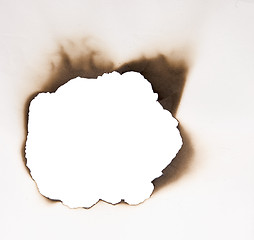 Image showing burnt hole