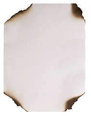 Image showing old burnt paper