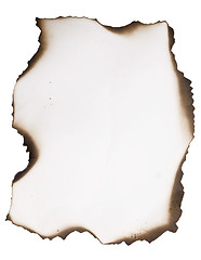 Image showing old burnt paper