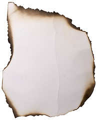 Image showing old burnt paper