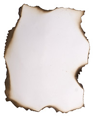 Image showing old burnt paper