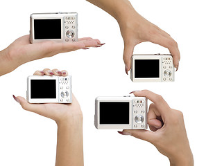 Image showing digital camera in a hand