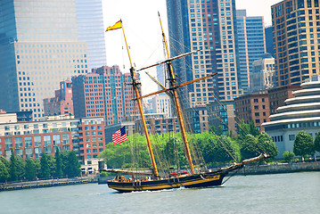 Image showing Sailing ship in New York