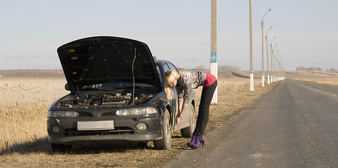 Image showing broken car