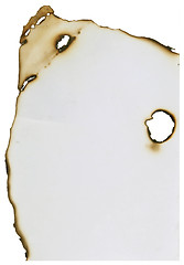 Image showing burnt paper