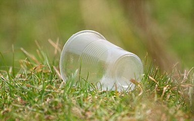 Image showing Plastic glass