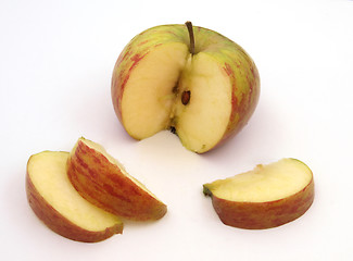 Image showing Fresh cut apple.