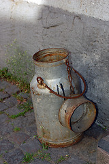 Image showing Milk can made of steel.