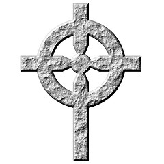 Image showing 3D Stone Celtic Cross