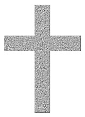 Image showing 3D Stone Cross