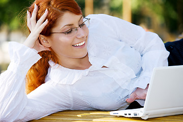 Image showing happy businesswoman