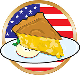 Image showing Apple Pie American Flag