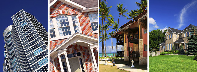 Image showing Real estate collage